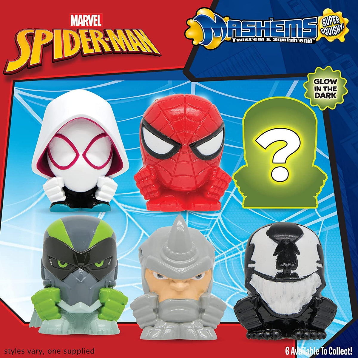 Spider-Man Mashems (styles vary, one supplied at random)