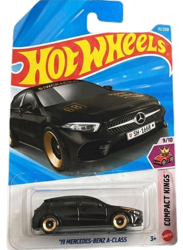 Hot Wheels '19 Mercedes-Benz A-Class - Black (210/250) - on its card