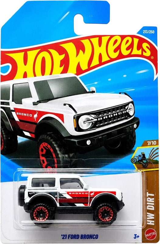 Hot Wheels '21 Ford Bronco - White (213/250) - on its card