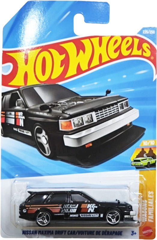 Hot Wheels Nissan Maxima Drift Car - Black (225/250) - on its card