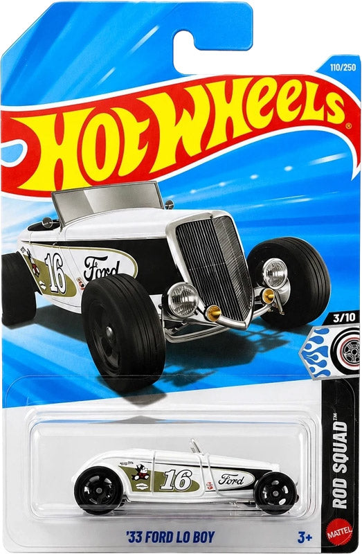 Hot Wheels '33 Ford Lo Boy - White (119/250) - on its card