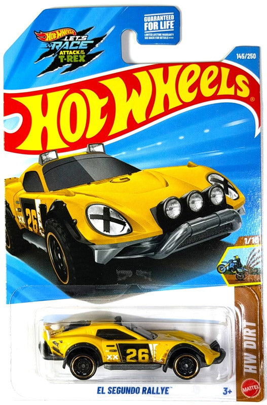 Hot Wheels El Segundo Rallye - Yellow (145/250) - on its card