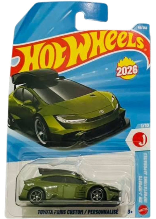 Hot Wheels Toyota Prius Custom - Green (60/250) - on its card