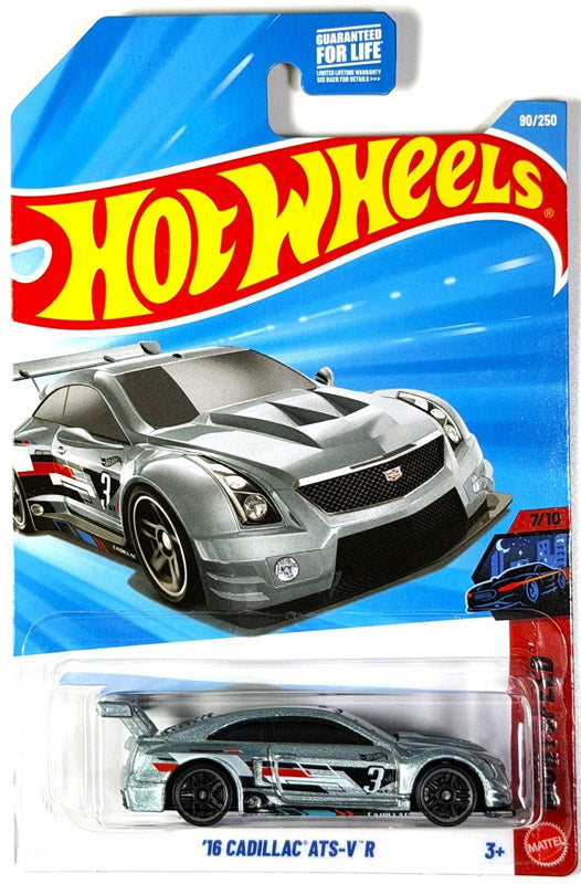 Hot Wheels '16 Cadillac ATS-V R - Silver (90/250) - on its card