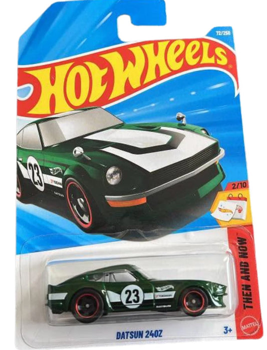Hot Wheels Datsun 240Z - Green (72/250) - on its card