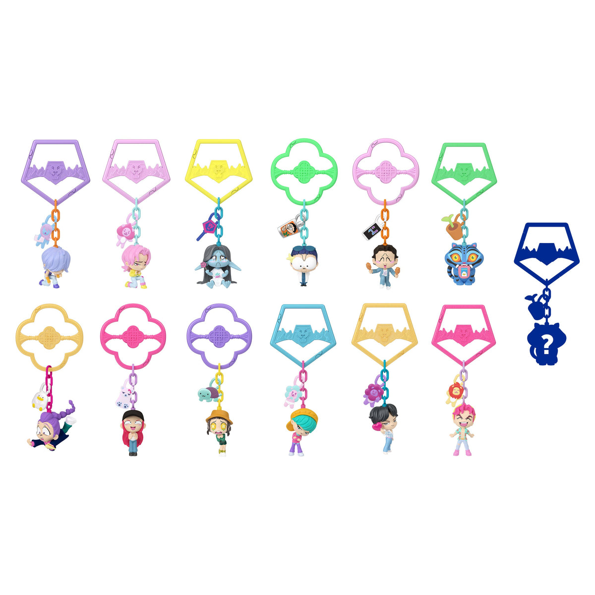 KPop Demon Hunters Micro Figure Bag Clip Charm - Blind Bag (styles vary, one supplied at random)
